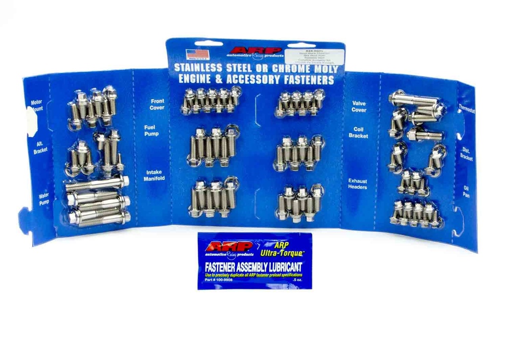 [ARP534-9601] Arp - Sbc S/S Complete Engine Fastener Kit 6Pt.