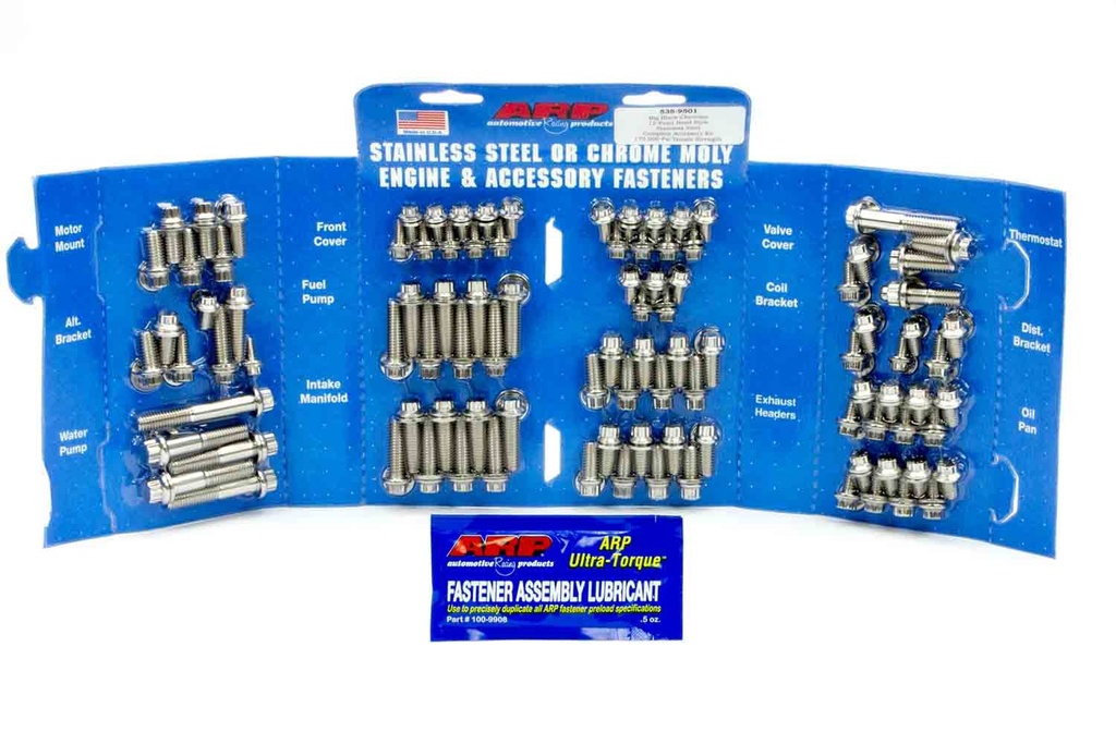 [ARP535-9501] ARP - BBC S/S Complete Engine Fastener Kit 12pt