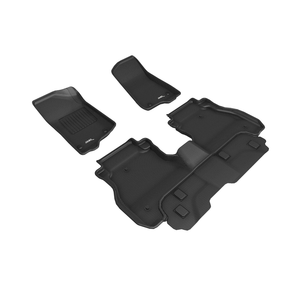 3D Maxpider - Jeep Gladiator 20- Kagu Floor Liner 1&2 Rows Blk