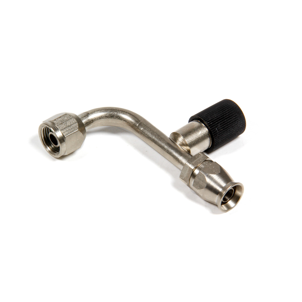 [AERFCE1832] Aeroquip - 90 Degree -6 A/C Fitting W/Charge Port