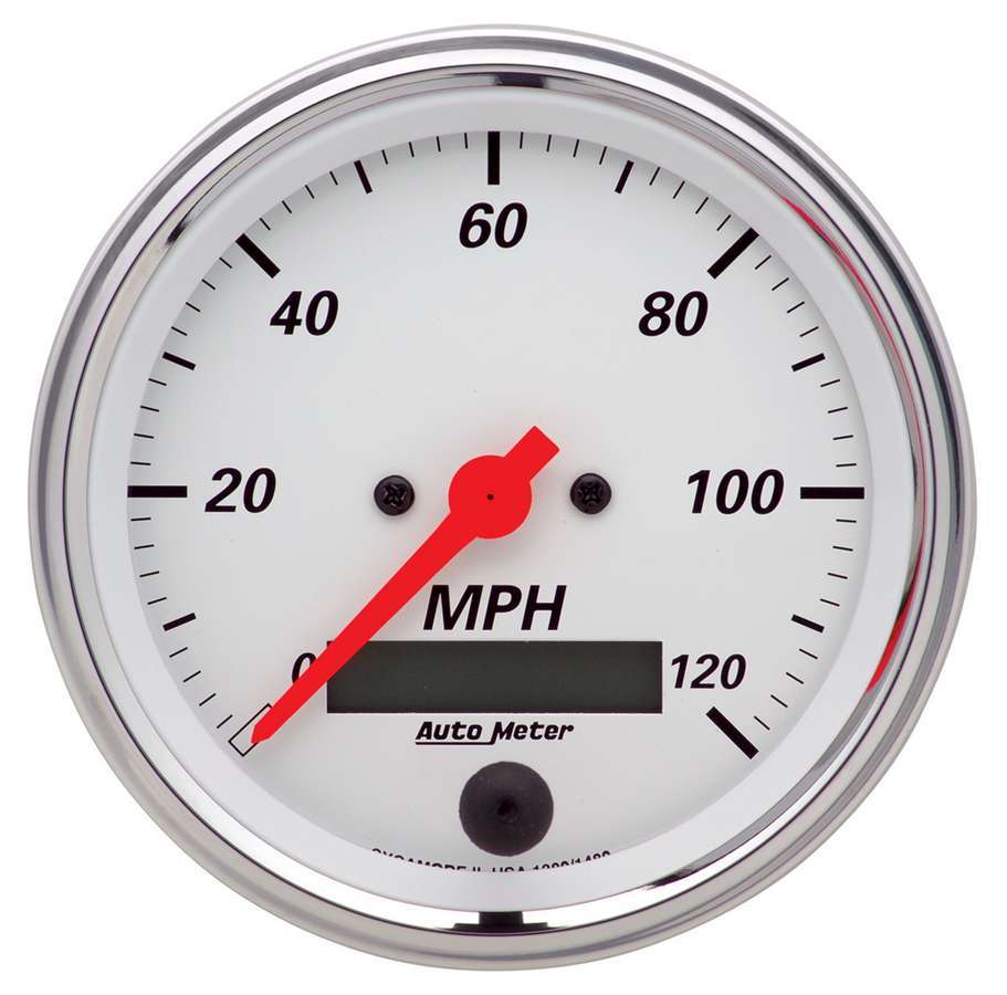 [ATM1380] Autometer - 3-3/8in A/W Street Rod Speedo