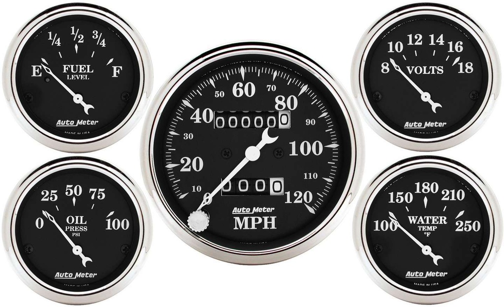[ATM1708] Autometer - O/T/B 5-Piece Gauge Kit
