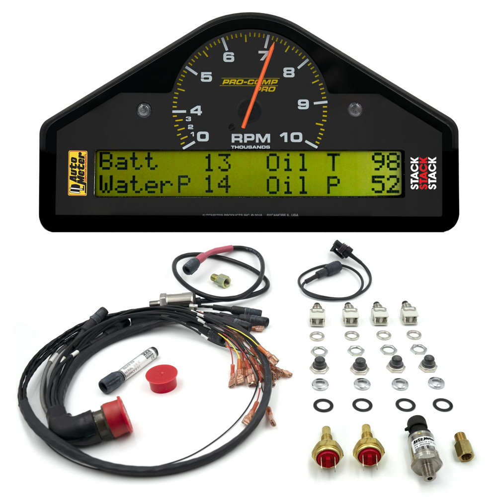 Autometer - Pro-Comp Race Dash 0-4-10K RPM 7.5x4.0x1.5