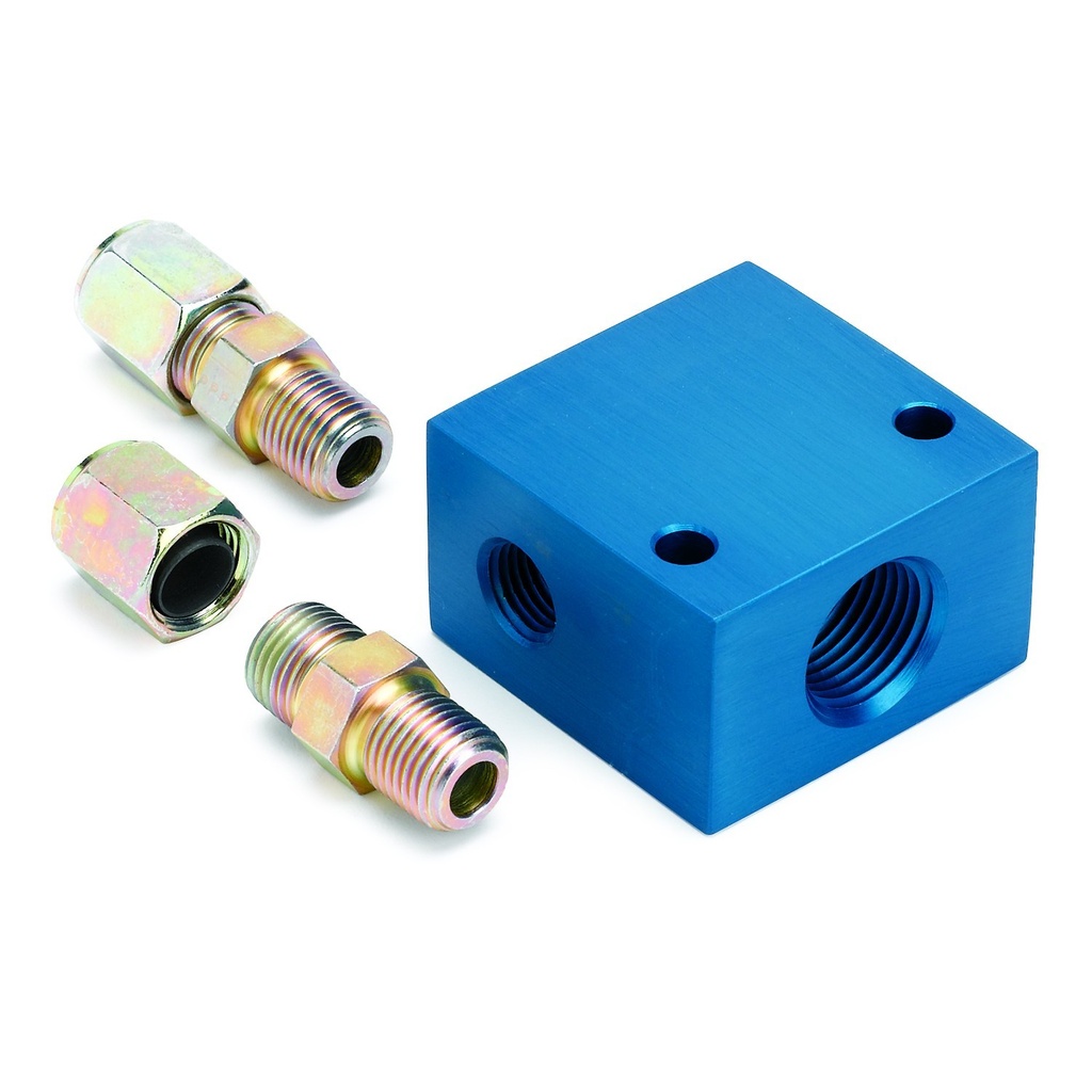 [ATM2286] Autometer - Trans. Temp. Manifold For 3/8in Tubing