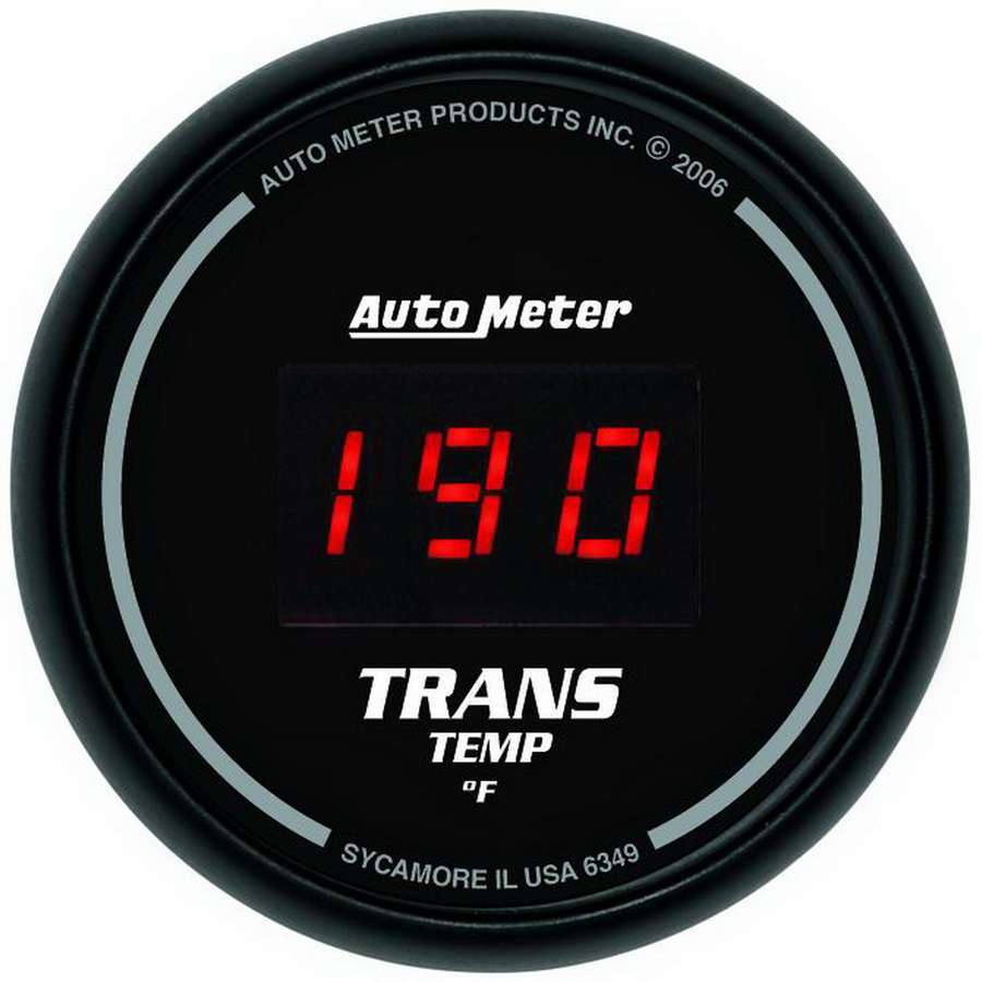 Autometer - 2-1/16In Dg/B Trans Temp Gauge
