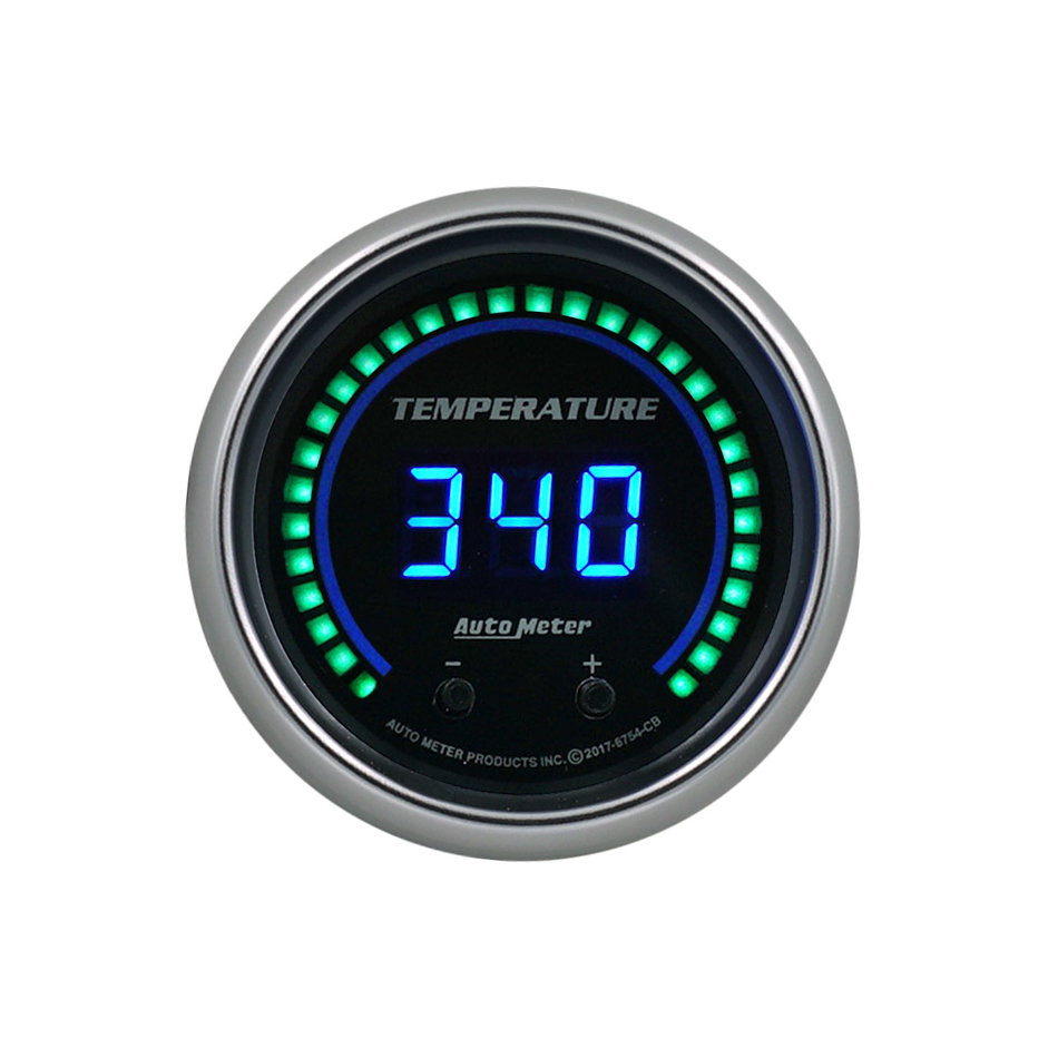 Autometer - 2-1/16 Fluid Temp Gauge Elite Digital CB Series