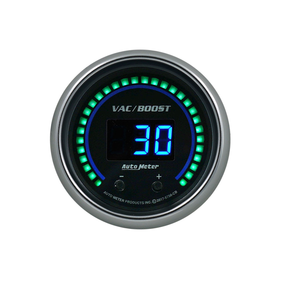 Autometer - 2-1/16 Vac/Boost Gauge Elite Digital CB Series
