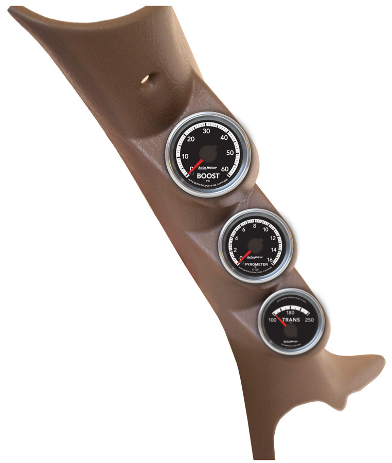 Autometer - Triple Pillar Gauge Kit - 10-12 Dodge Ram Diesel