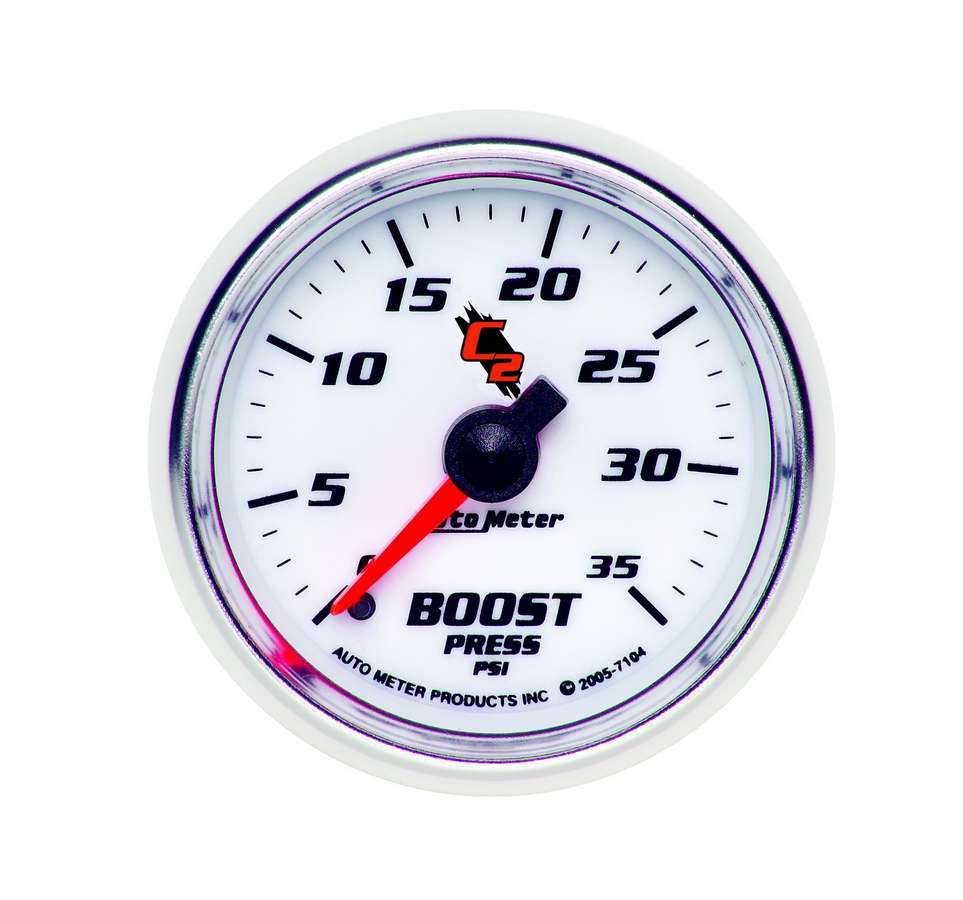 Autometer - 2-1/16in C2/S Boost Gauge 0-35 Psi