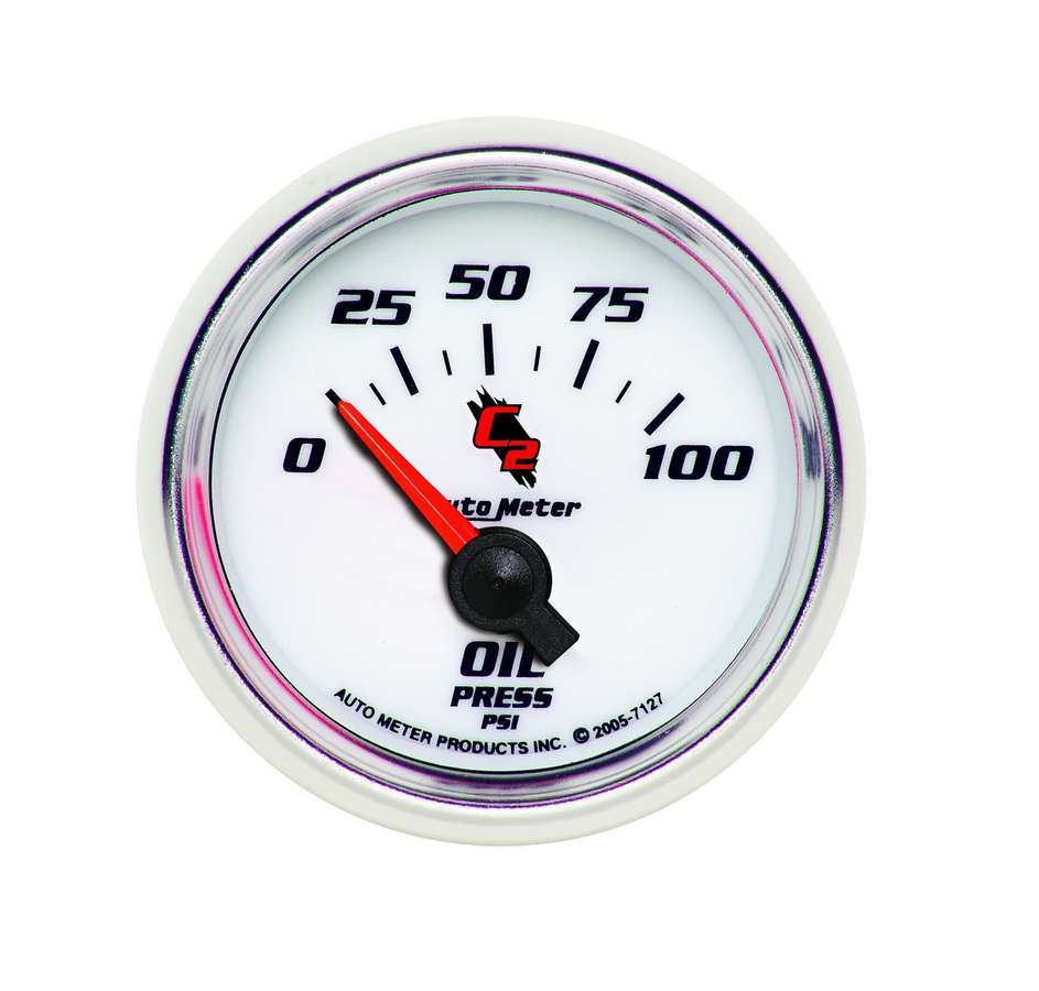 Autometer - 2-1/16in C2/S Oil Press. Gauge 0-100psi