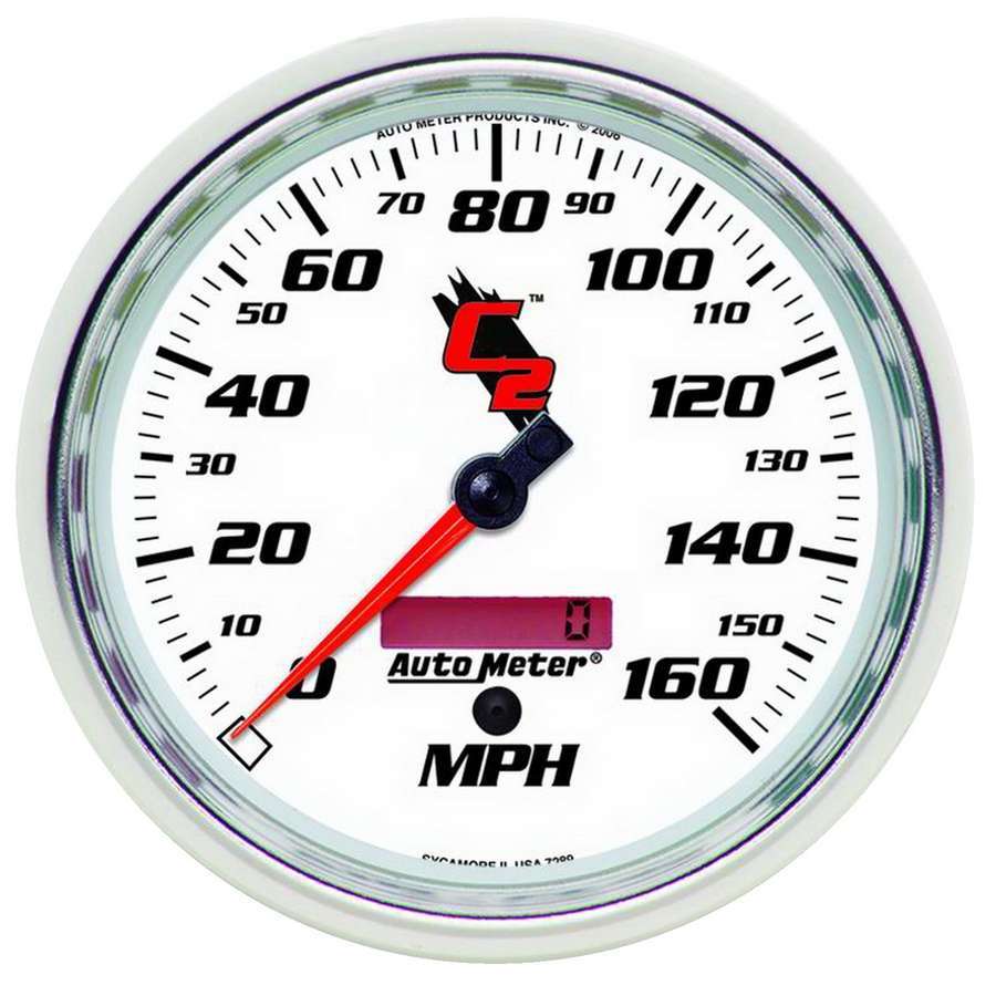 Autometer - 5in C2/S In-Dash Speedo 160 MPH