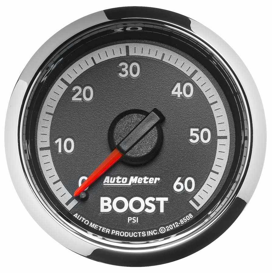 Autometer - 2-1/16 Boost Gauge 0-60 PSI Dodge Diesel