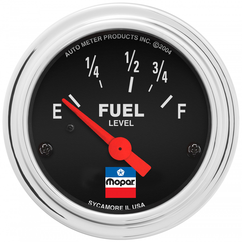 Autometer - 2-1/16 Fuel Level Gauge Mopar Logo Series