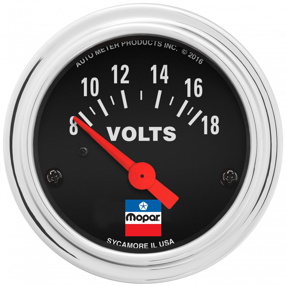 Autometer - 2-1/16 Voltmeter Gauge Mopar Logo Series