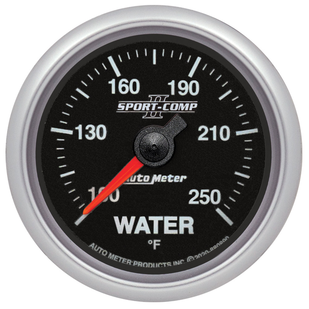 Autometer - 2-1/16 Sc-Ii Water Temp Gauge 100-250 Fitech Can