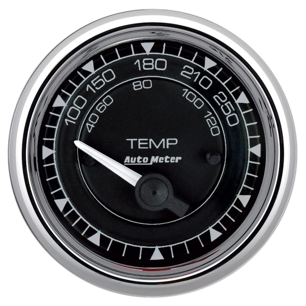 Autometer - 2/16 Chrono Chrome Gauge Temp 100-250 Degree