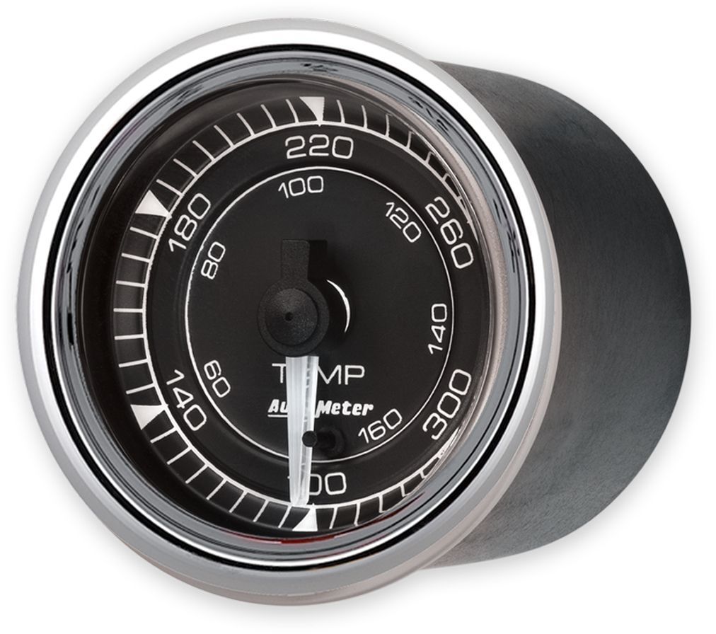 AutoMeter - 2/16 Chrono Chrome Gauge Temp 300 Degree