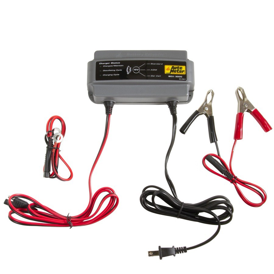 Autometer - Battery Charger 12-Volt 3.0 Amps