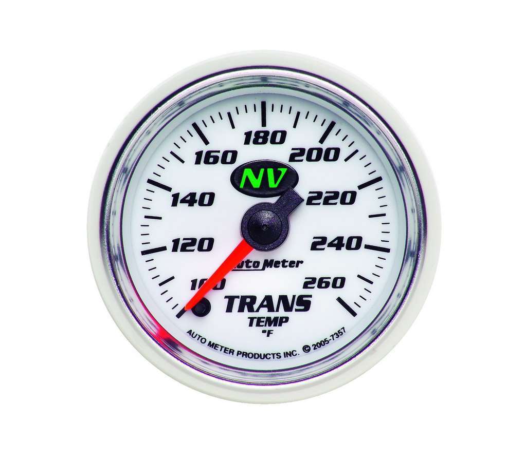 Autometer - 2-1/16in Nv/S Trans. Tem Gauge 100-260