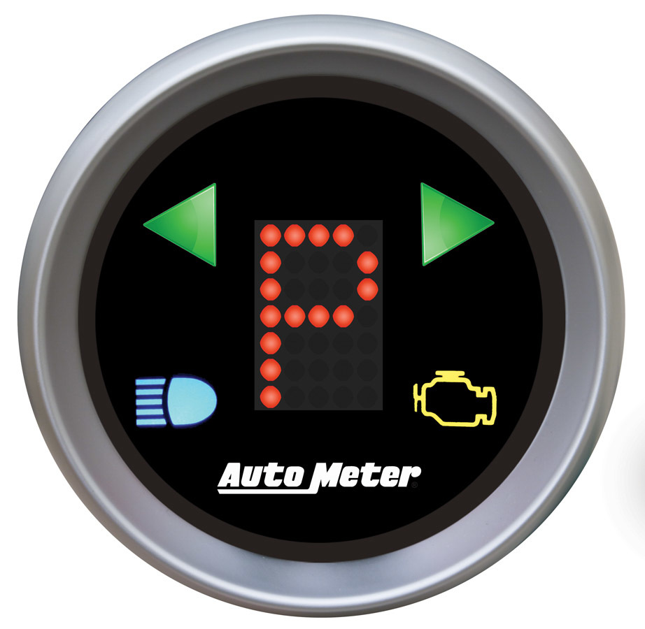 Autometer - 2-1/16 Gauge PRNDL+ Black Face