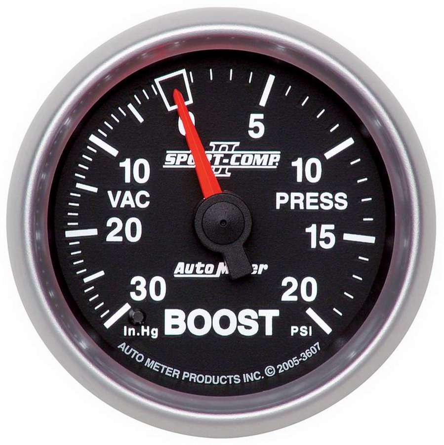 [ATM3607] Autometer - 2-1/16in S/C II Boost Gauge 30inhg/20psi