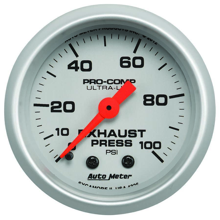 [ATM4326] Autometer - Exhaust Pressure Gauge 0-100psi Ultra-Lite