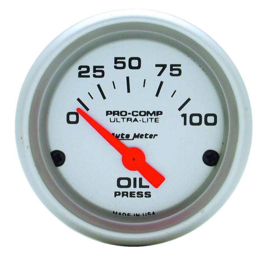 [ATM4327] Autometer - 2-1/16in U/L Oil Pressure Gauge 0-100psi