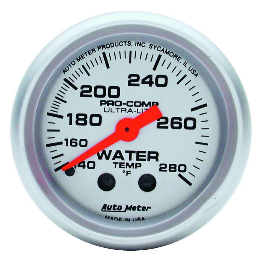[ATM4331] Autometer - 2-1/16in U/L Water Temp Gauge 140-280