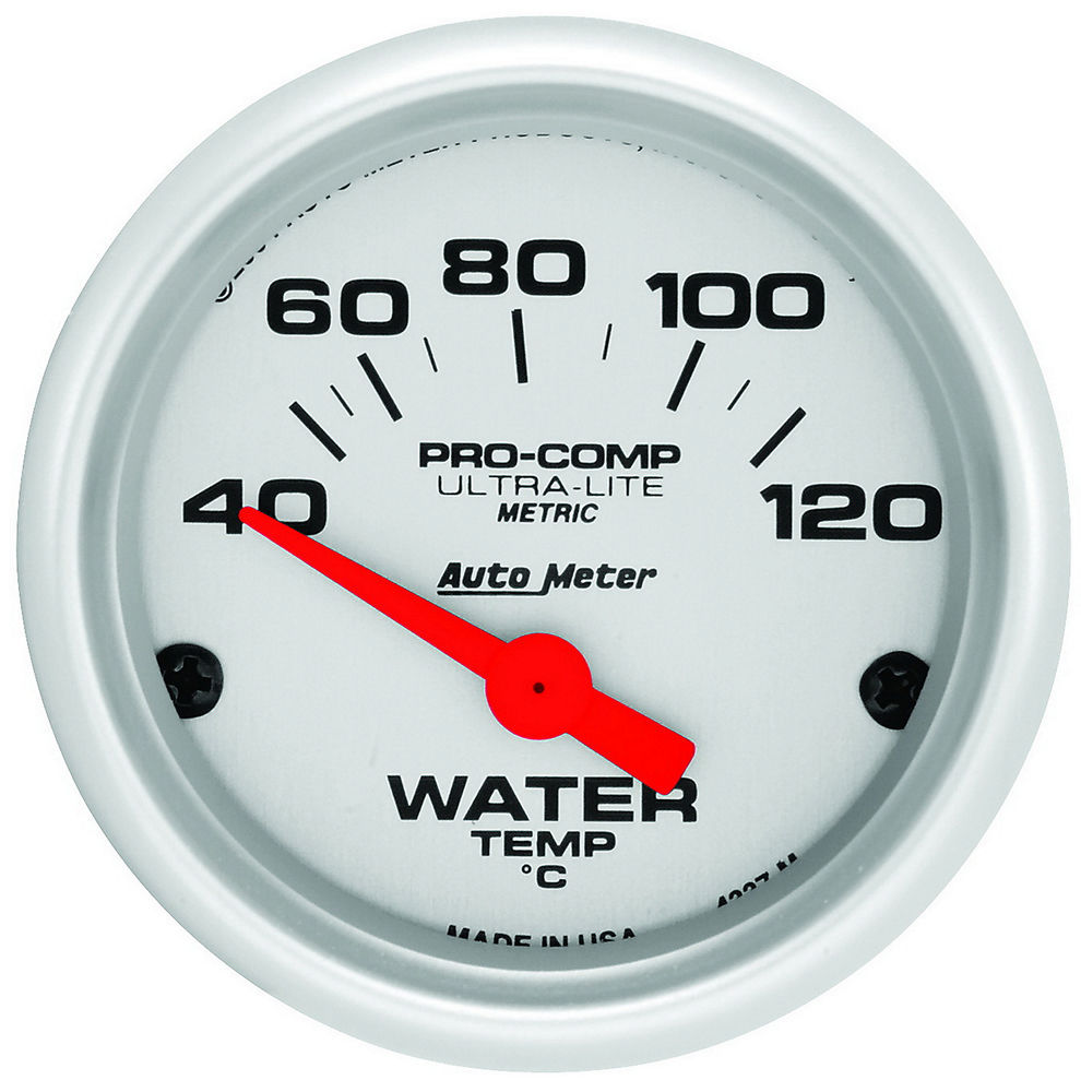 [ATM4337-M] Autometer - 2-1/16 U/L Water Temp Gauge - Metric 40-120C