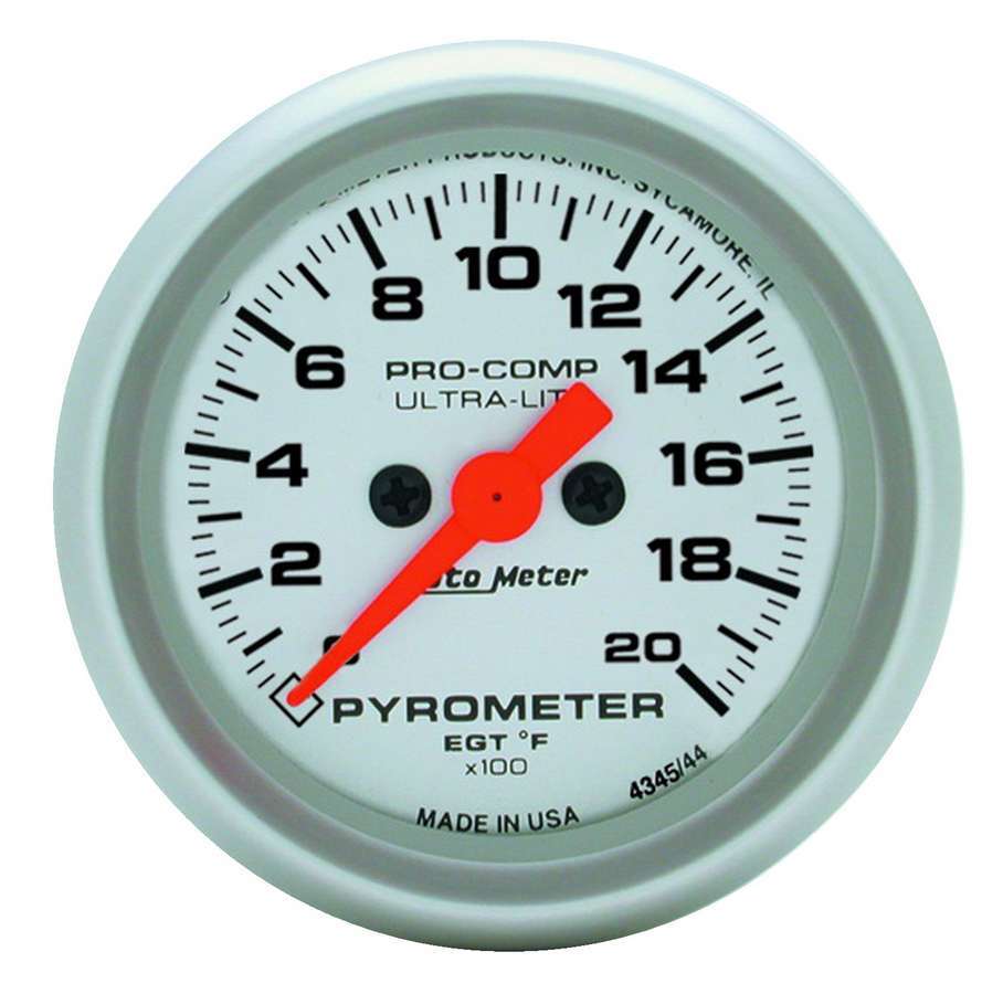 [ATM4345] Autometer - 2-1/16in U/L 2000 Degree Pyrometer