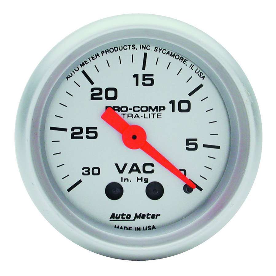 [ATM4384] Autometer - Vacuum 30in Hg. Mini Ult