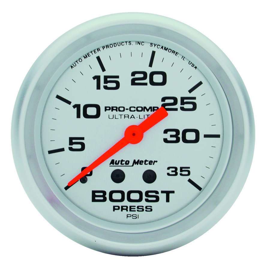 [ATM4404] Autometer - 2-5/8in Ultra-Lite 0-35 Boost Gauge