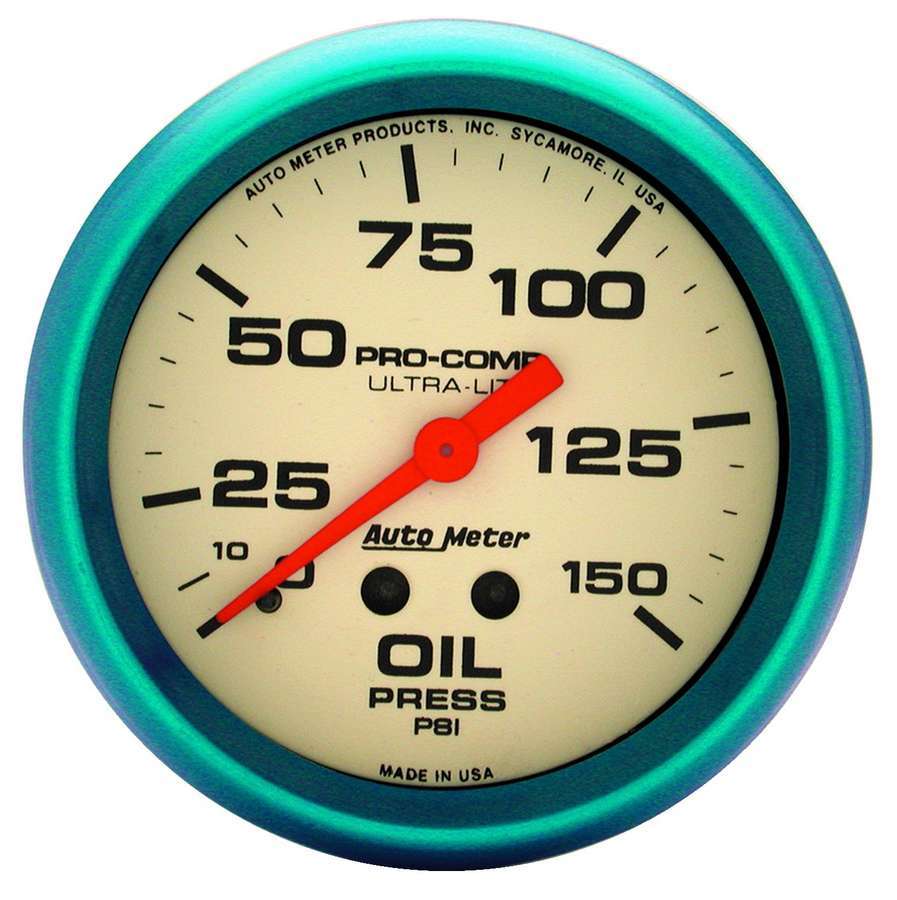 [ATM4523] Autometer - 2-5/8 Ultra-Nite Oil Press. Gauge 0-150psi