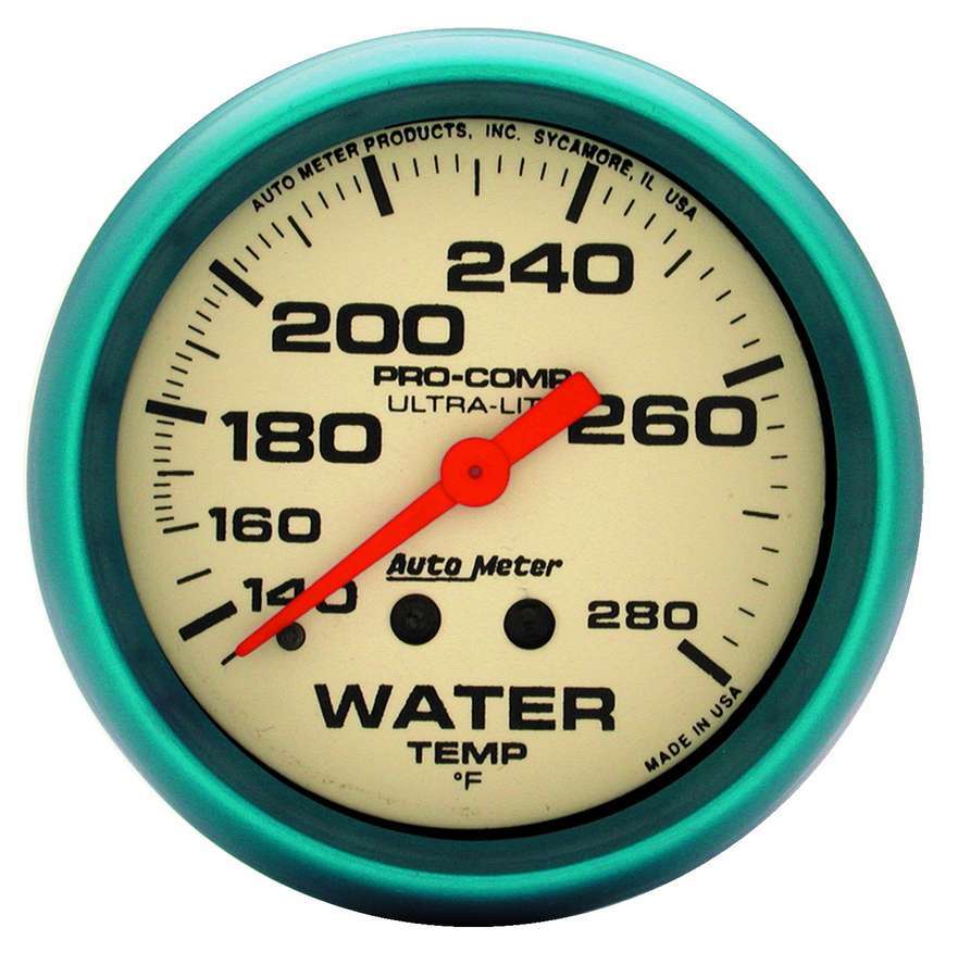 [ATM4535] Autometer - 2-5/8 Ultra-Nite Water Temp Gauge 140-280