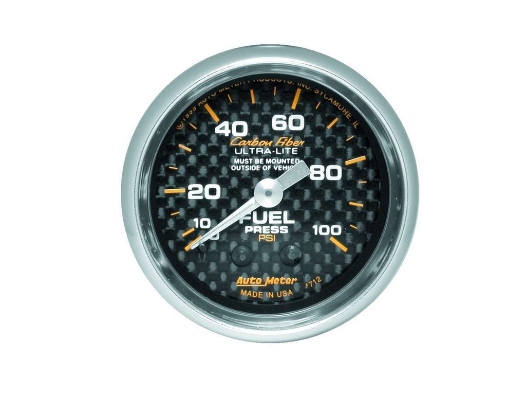 [ATM4712] Autometer - C/F 2-1/16in Fuel Press. Gauge 0-100psi
