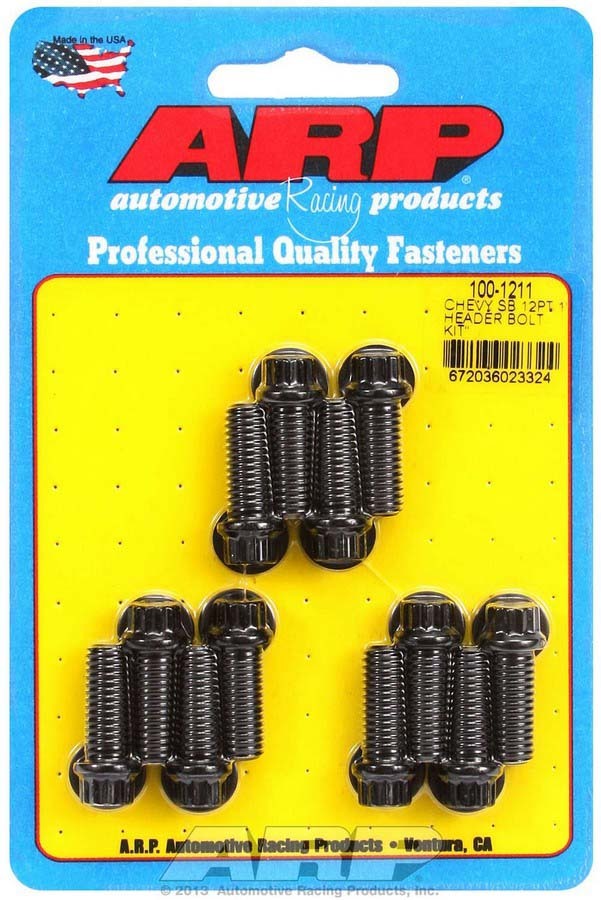Arp - Header Bolt Kit - 12Pt. 3/8 X 1.00 Uhl (12)