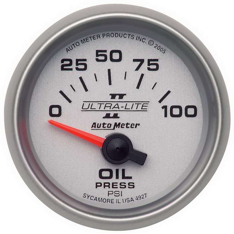 [ATM4927] Autometer - 2-1/16in U/L II Oil Pressure Gauge 0-100psi