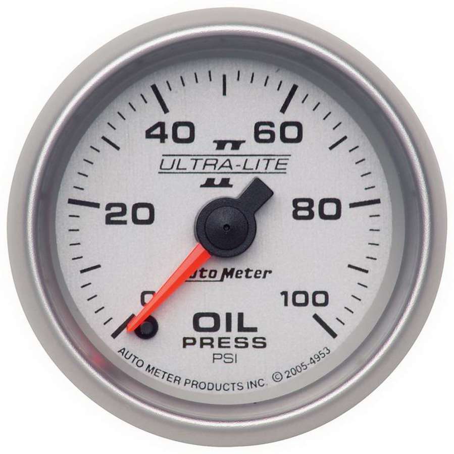 [ATM4953] Autometer - 2-1/16in U/L II Oil Pressure Gauge 0-100psi