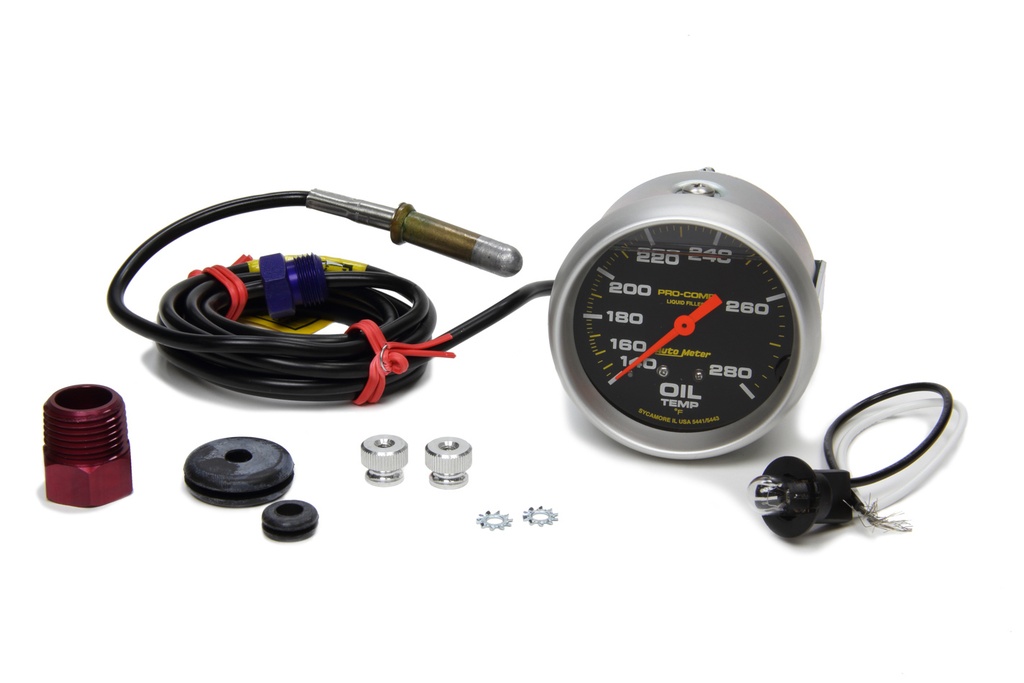 [ATM5441] Autometer - 140-280 Oil Temp Gauge With 6Ft Capillary Tube