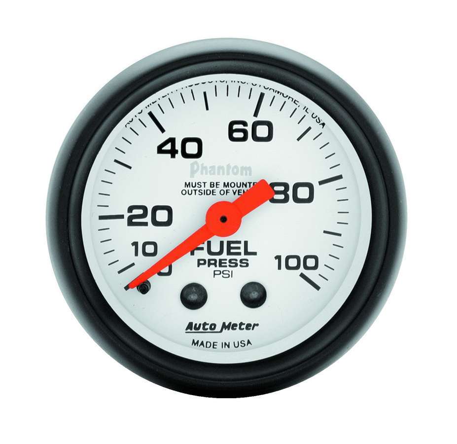 [ATM5712] Autometer - 2-1/16in Phantom Fuel Pressure Gauge 0-100 PSI
