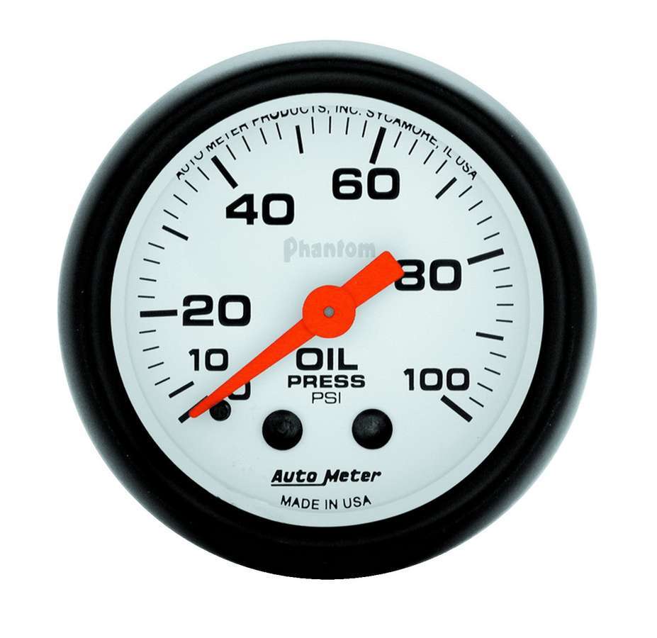 [ATM5721] Autometer - Phantom 2 1/16in Oil Pressure 0-100 PSI Mech.