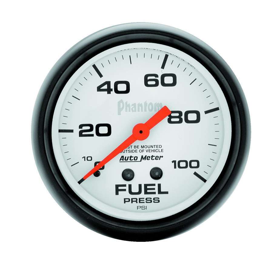 [ATM5812] Autometer - 2-5/8In Phantom Fuel Press. Gauge 0-100Psi