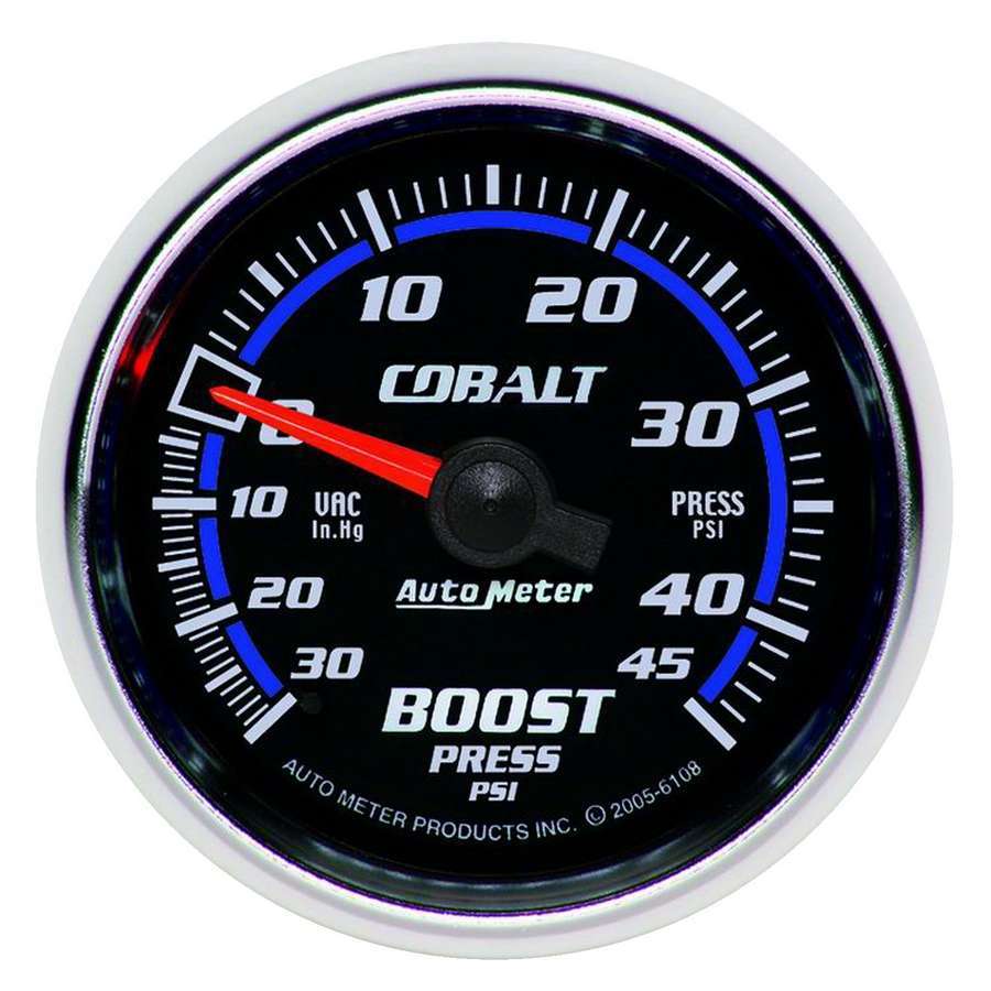 [ATM6108] Autometer - 2-1/16 C/S Boost/Vacuum Gauge 30/45