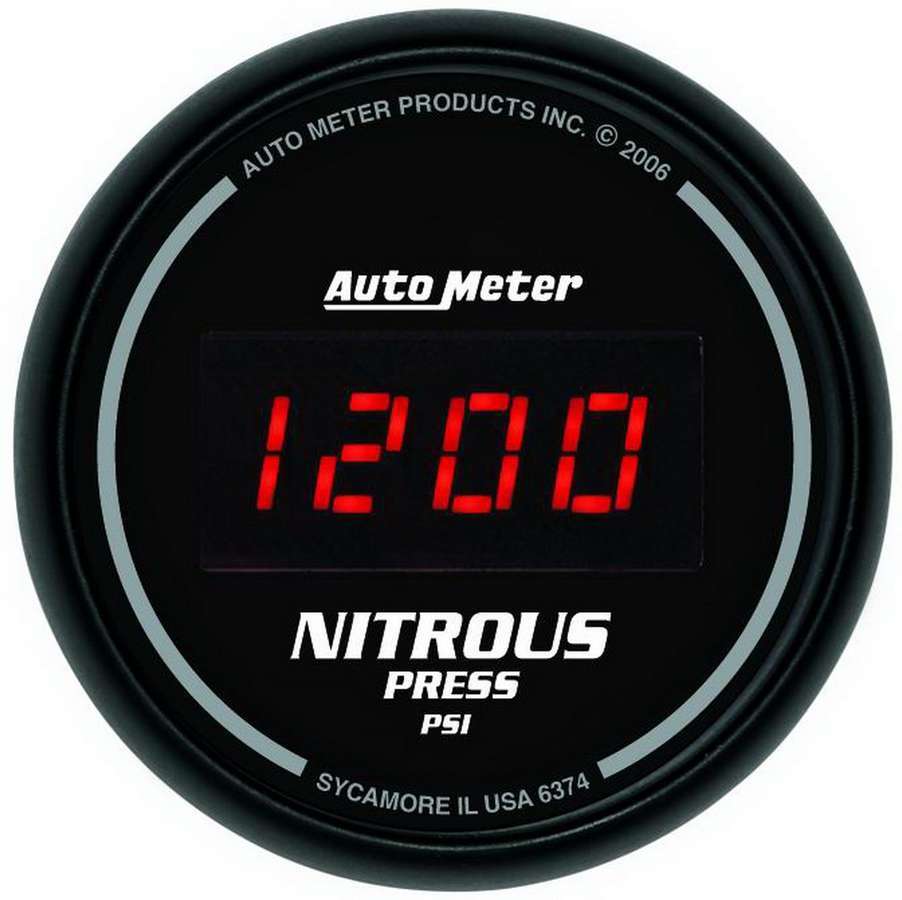 [ATM6374] Autometer - 2-1/16in Dg/B Nitrous Pressure Gauge