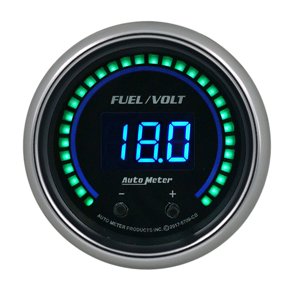 Autometer - 2-1/16 Fuel/Volt Gauge Elite Digital CB Series