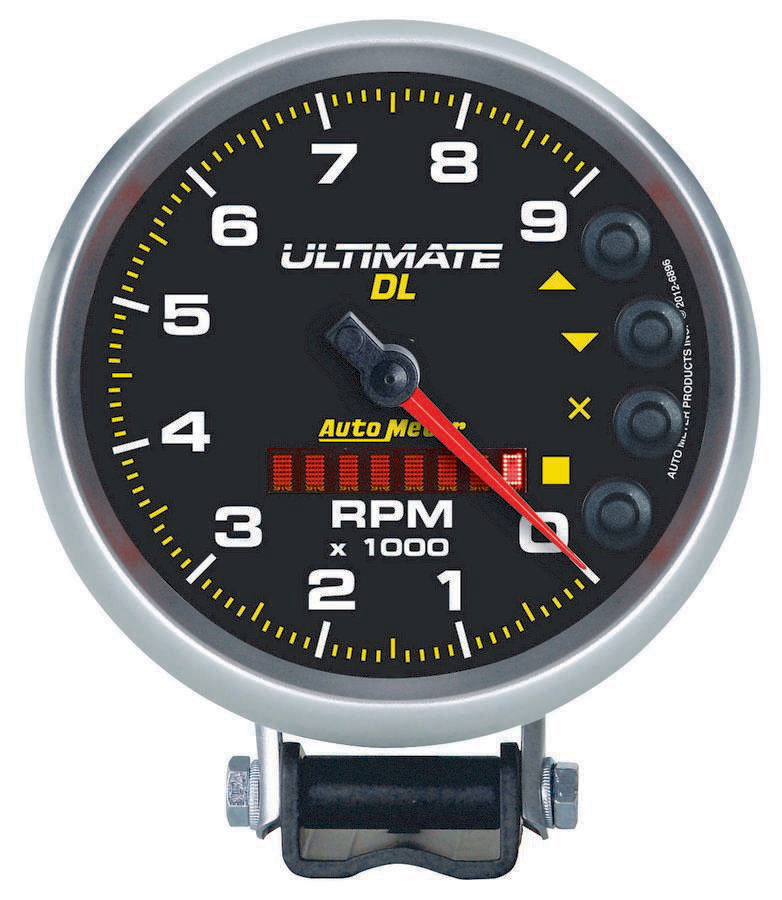 [ATM6896] Autometer - 5in Ultimate DL Tach 9000 Rpm Black