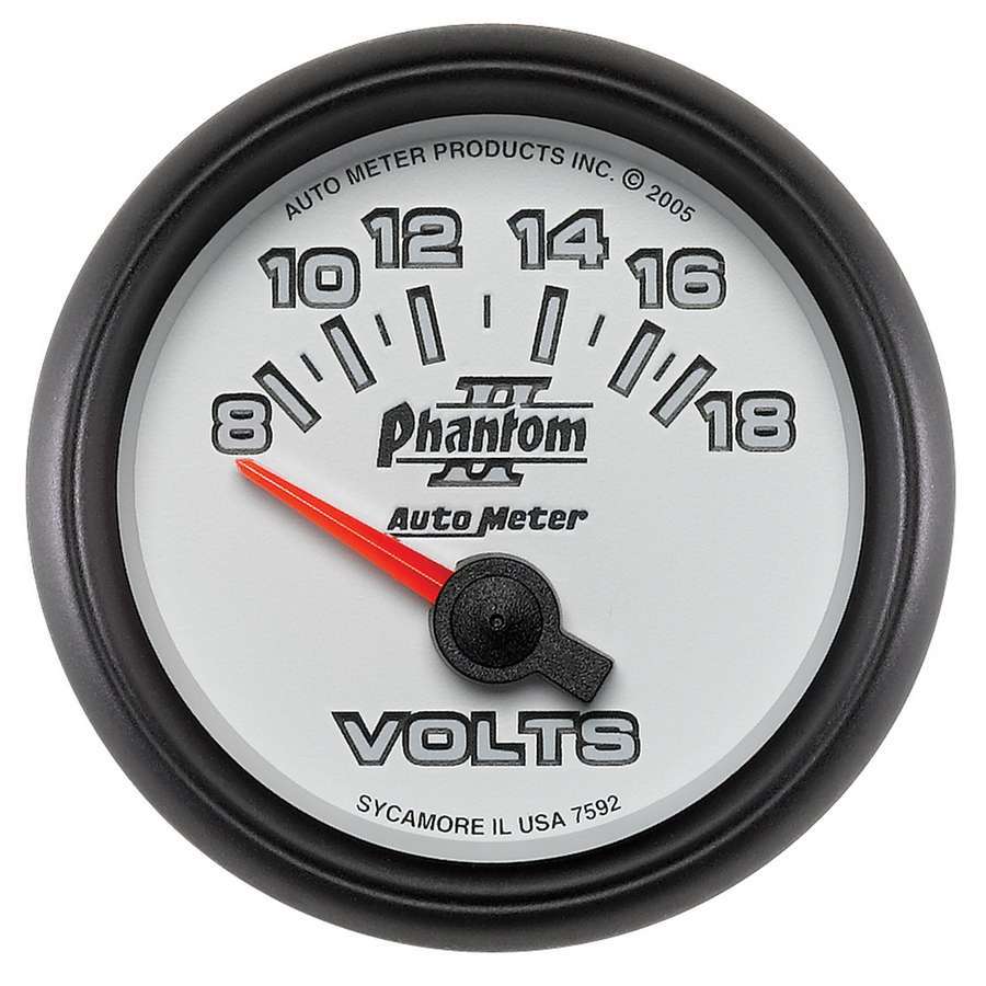 [ATM7592] Autometer - 2-1/16In P/S II Voltmeter 8-18