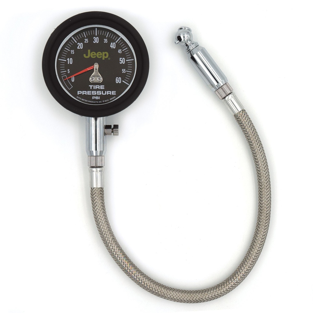 [ATM880805] Autometer - Tire Pressure Guage 0-60 Psi w/Jeep Logo