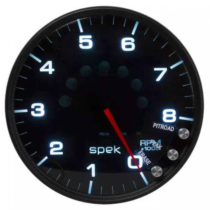 [ATMP23852] Autometer - 5in Tachometer 8000 RPM w/Shift Light Black Dial