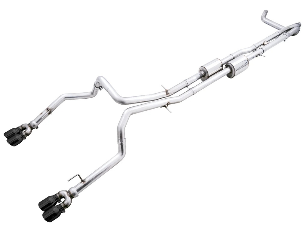 [AWE3015-43204] Awe Tuning - 19-23 Silverado/Sierra Dual Exh Quad Black Tips
